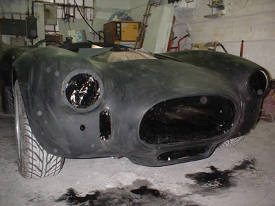 Colour - 00018A Cobra Replica being re-shaped - Paul Motor Body Repairs